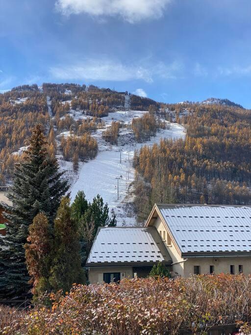 Appartement 4 Pers Grande Terrasse Vue Pistes Ski Saint-Chaffrey Exterior foto